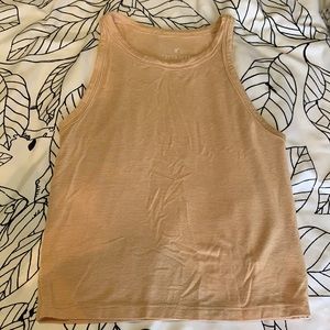 American eagle Small yellow and white tank top